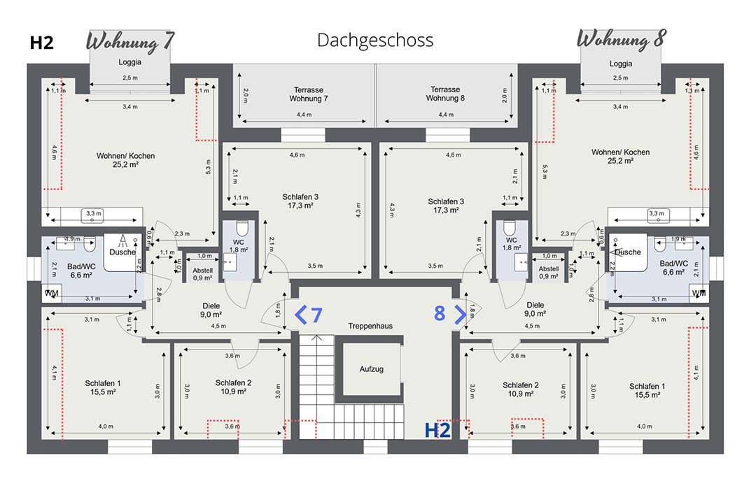 Grundriss Dachgeschoss